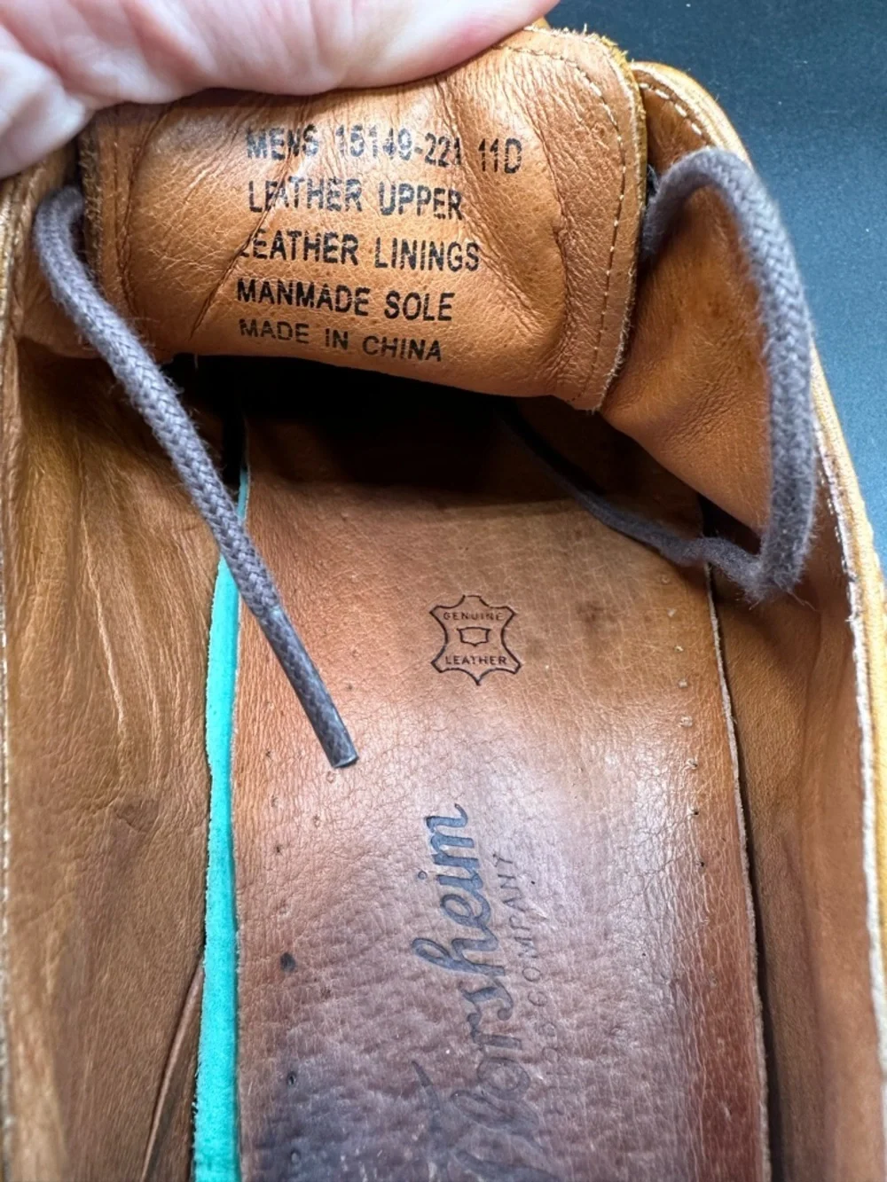 Florsheim POSTINO Cap Toe Oxford Dress Shoe 11D Cognac